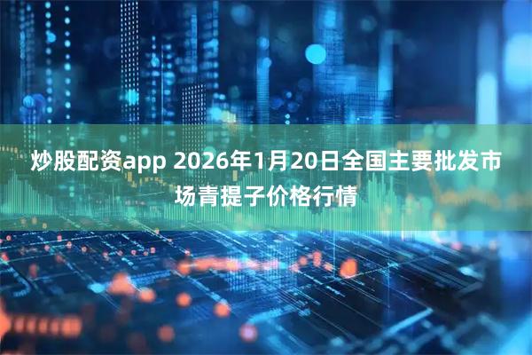 炒股配资app 2026年1月20日全国主要批发市场青提子价格行情